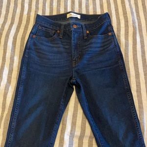 Madewell 10” high rise skinny jeans